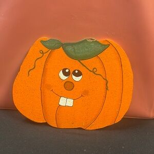 Pumpkin Halloween wooden decoration